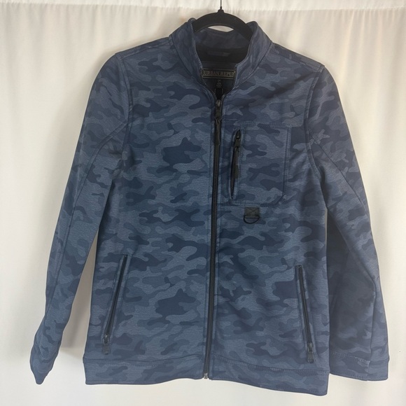 NWT Urban Republic Camo Fleece Lined Jacket Boy's Size L Pockets Zip Front - Picture 1 of 11